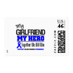 My Girlfriend, My Hero Colon Cancer Postage Stamps
