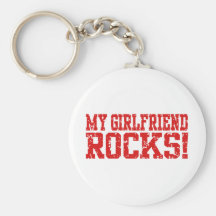 My Girlfriend Rocks Keychain