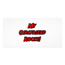 My Girlfriend Rocks photo cards by Girlfriend_Shirts My Girlfriend Rocks photo cards