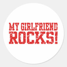 My Girlfriend Rocks Stickers