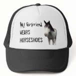My Girlfriend Wears Horseshoes - Blue Roan hats