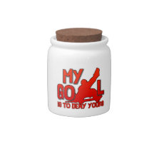 My Goal Hockey Goalie Cookie Jar Candy Dish