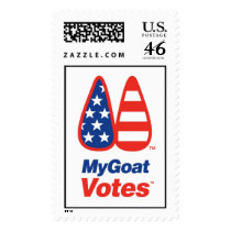My Goat Votes USA Stamp by MyDogVotes My Goat Votes USA Stamp