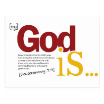 My God Is postcards
