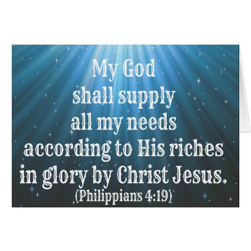 my-god-shall-supply-all-my-needs-card-zazzle