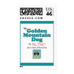 My Golden Mountain Dog is All That! Postage Stamps