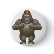 My Gorilla Pinback Button
