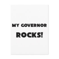 MY Governor ROCKS! postcards