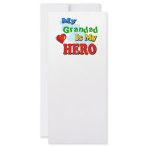 My Grandad Is My Hero – Insert your own name Rack Card Template