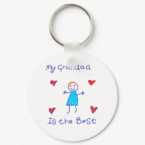 My Grandad is the Best keychains by ChocolateJava My Grandad is the Best keychains