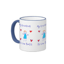 My Grandad is the Best mugs