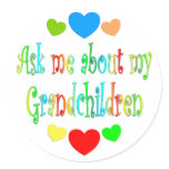 My Grandchildren Round Sticker