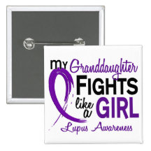 My Granddaughter Fights Like A Girl 10 Lupus Pin