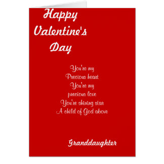 Granddaughter Valentine Cards | Zazzle