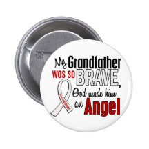 My Grandfather Is An Angel Lung Cancer Buttons