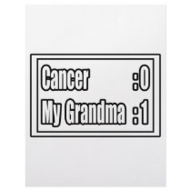 My Grandma Beat Cancer (Scoreboard) Letterhead Design