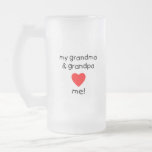 my grandma & grandpa love me coffee mug