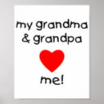 my grandma & grandpa love me posters
