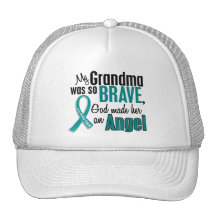 My Grandma Is An Angel 1 Ovarian Cancer Hats