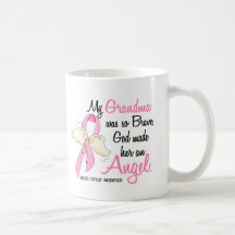 My Grandma Is An Angel 2 Breast Cancer Coffee Mugs