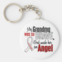 My Grandma Is An Angel Lung Cancer Key Chains