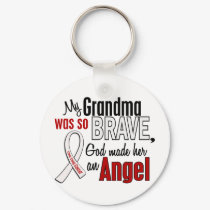 My Grandma Is An Angel Lung Cancer keychains