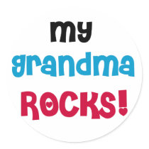 My Grandma Rocks stickers