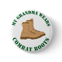 My Grandma Wears Combat Boots - Button