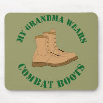 My Grandma Wears Combat Boots - Pad mousepads by carlj56 My Grandma Wears Combat Boots - Pad mousepads