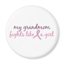 My grandmom fights like a girl 2008 magnets by ifightlikeagirl My grandmom fights like a girl 2008 magnets