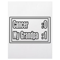 My Grandpa Beat Cancer (Scoreboard) Letterhead Design
