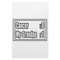 My Grandpa Beat Cancer (Scoreboard) Stationery Paper