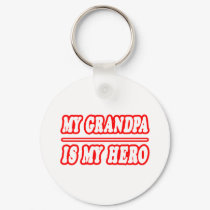 My Grandpa Is My Hero keychains