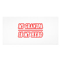 My Grandpa Is My Hero photo cards