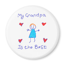 My Grandpa is the Best magnets