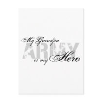 My Grandpa My Hero - ARMY Post Cards