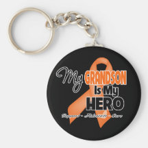 My Grandson is My Hero - Leukemia Key Chain