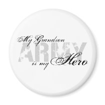 My Grandson My Hero - ARMY Fridge Magnet