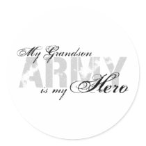 My Grandson My Hero - ARMY Stickers