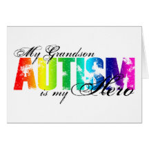 My Grandson My Hero - Autism Greeting Card