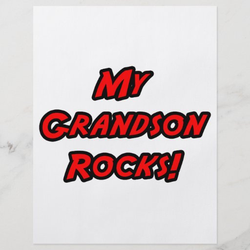 My Grandson Rocks Flyer
