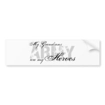 My Grandsons My Heroes - ARMY Bumper Sticker