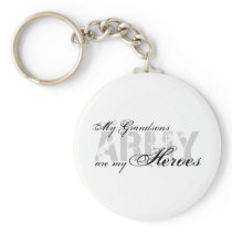 My Grandsons My Heroes - ARMY Keychain