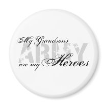 My Grandsons My Heroes - ARMY Fridge Magnet
