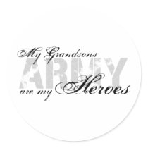 My Grandsons My Heroes - ARMY Sticker