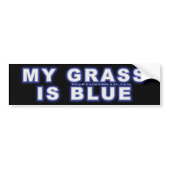 My Grass Is Blue #12 bumpersticker