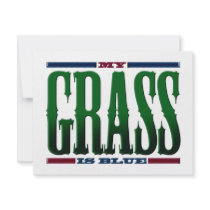 "My Grass Is Blue" invitations