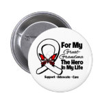 My Great-Grandma - Lung Cancer Awareness Pinback Button