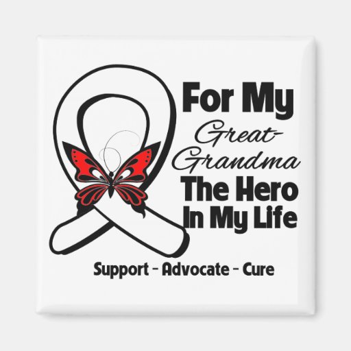 My Great-Grandma - Lung Cancer Awareness Magnets
