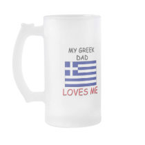 My GREEK DAD Loves Me mugs